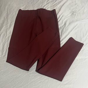 Lou & Grey LOFT Maroon Leggings, NWOT